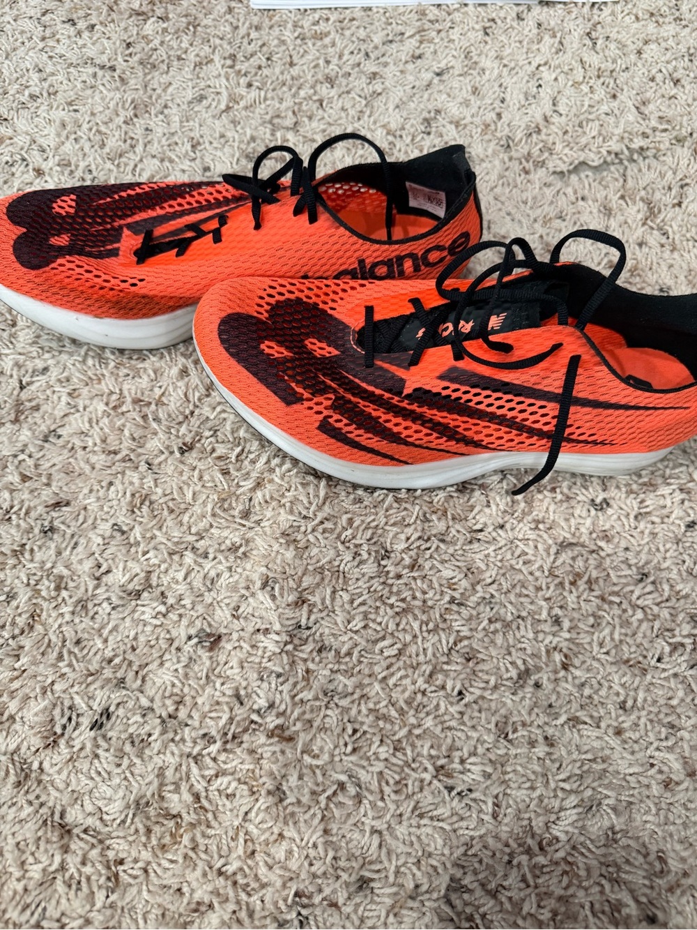 New Balance Men’s Racing track spikes- Orange/Black